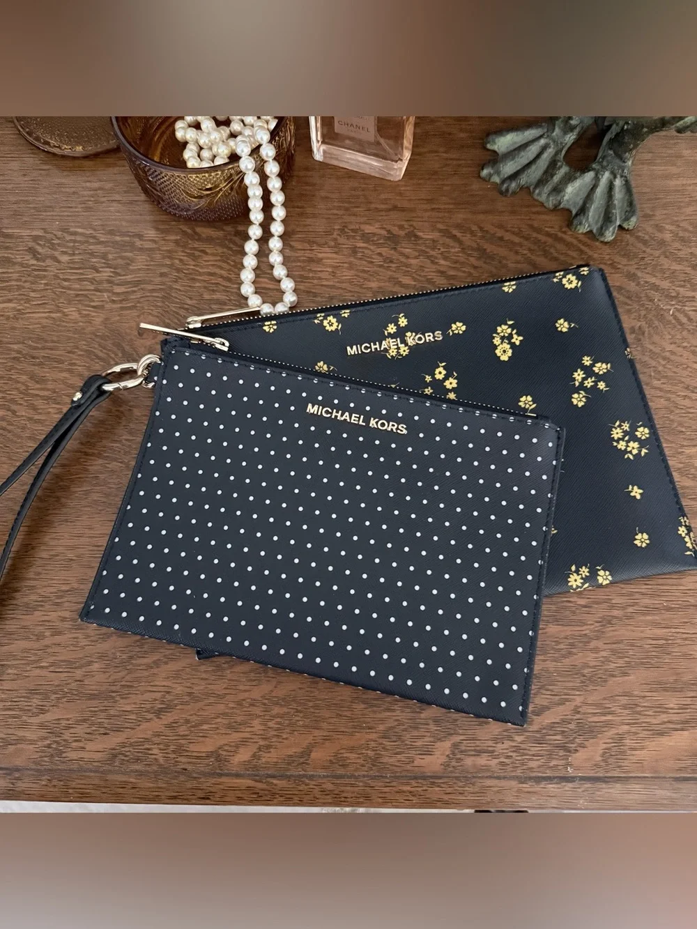 Michael Kors Wristlet Pouch Set